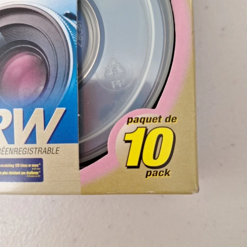 JVC DVD-RW 60 Min 2.8GB/Go‎ Set of 10 - NEW SEALED